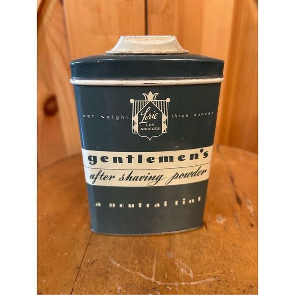 Vintage Gentlemen's TIN “a Neutral Tint” SLIDABLE TOP decor (8291) - Picture 3 of 6